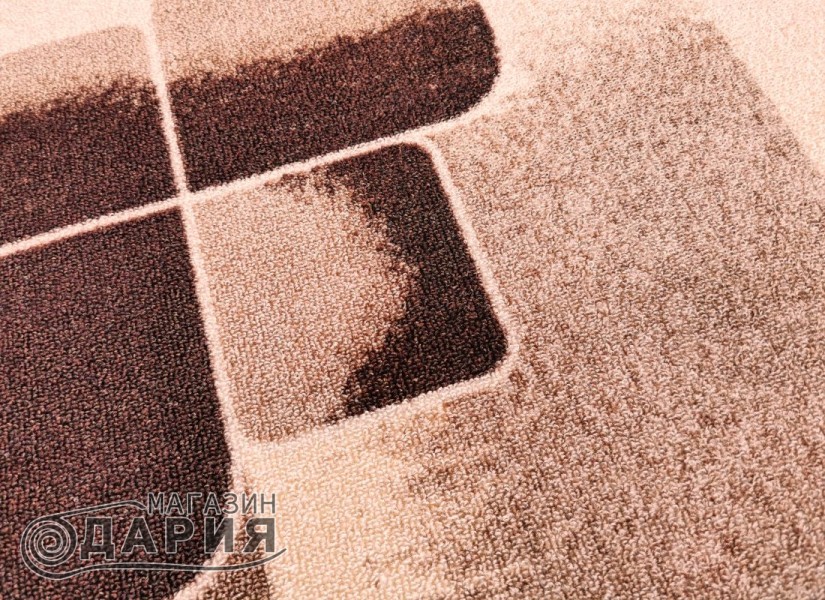 Мокетен килим 80 BROWN КРЪГ